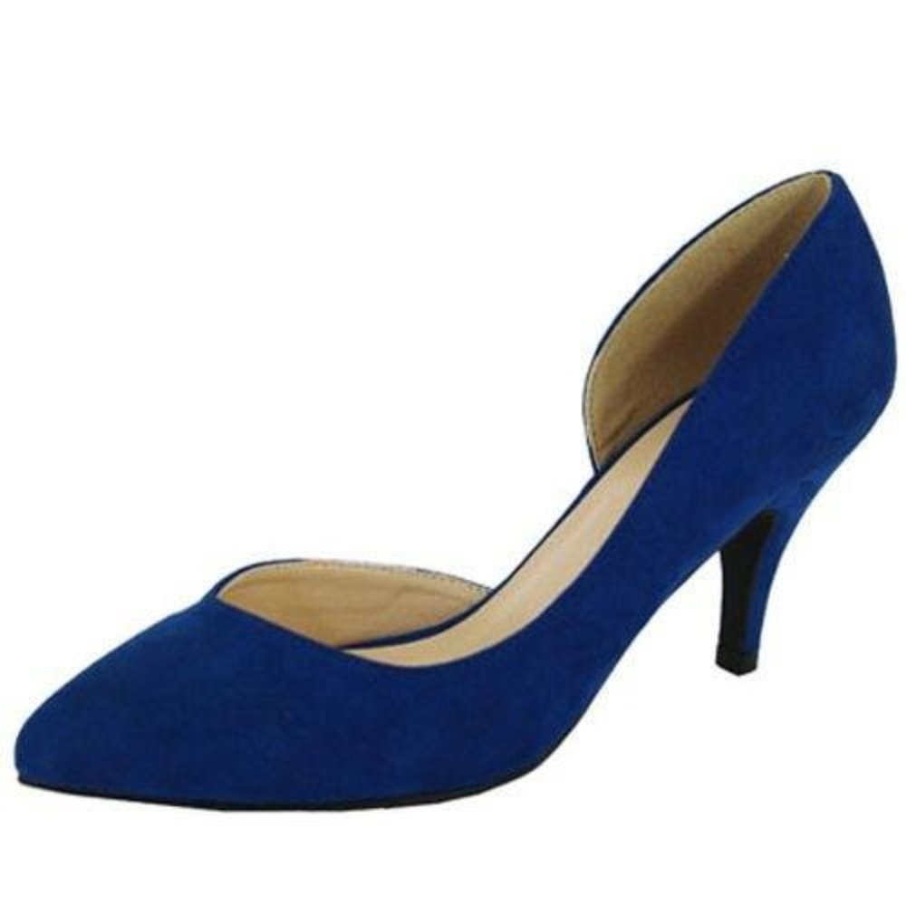 NEW IN BOX! Cobalt Blue Suede Shoes